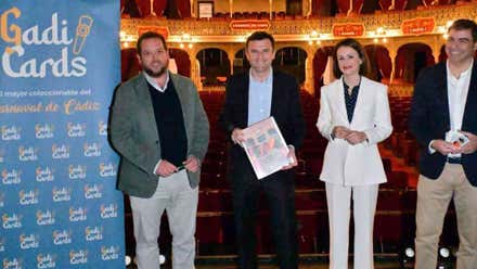 Presentación del álbum de cromos 'Gadicards'.