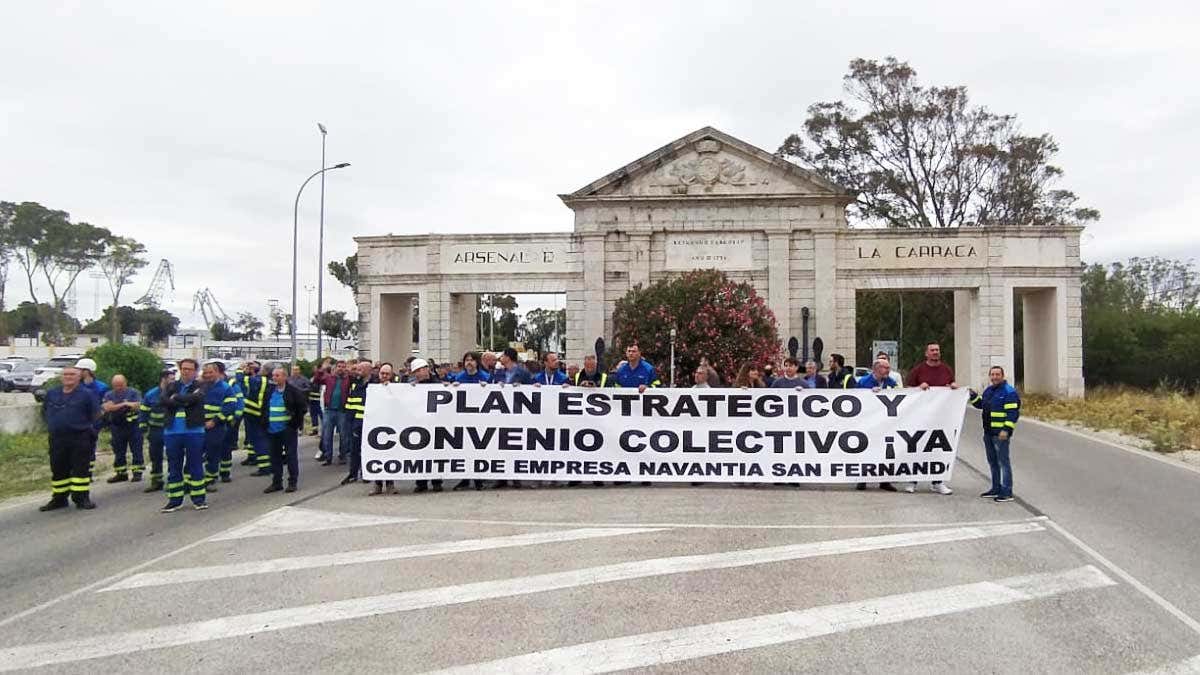 Huelga de Navantia San Fernando.