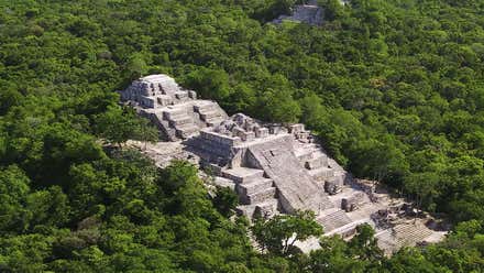 Pirámide maya.