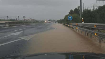La DANA afectada a una docena de carreteras de la provincia de Cádiz