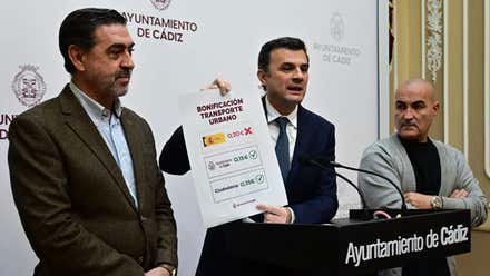 El Ayuntamiento de Cádiz mantendrá la bonificación de 15 céntimos para el bonobús en el transporte urbano