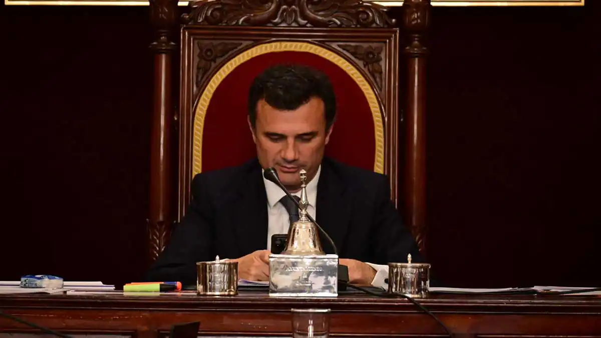 El alcalde de Cádiz, Bruno García en un Pleno del Ayuntamiento