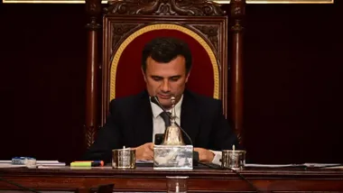 El alcalde de Cádiz, Bruno García en un Pleno del Ayuntamiento