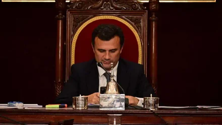 El alcalde de Cádiz, Bruno García en un Pleno del Ayuntamiento
