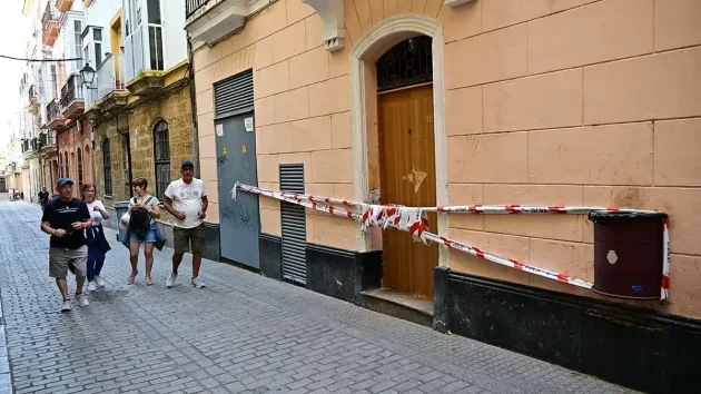 Casa precintada Calle Santa Inés