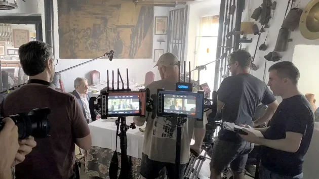 Una de las entrevistas que se están realizando en Cádiz para la serie documental