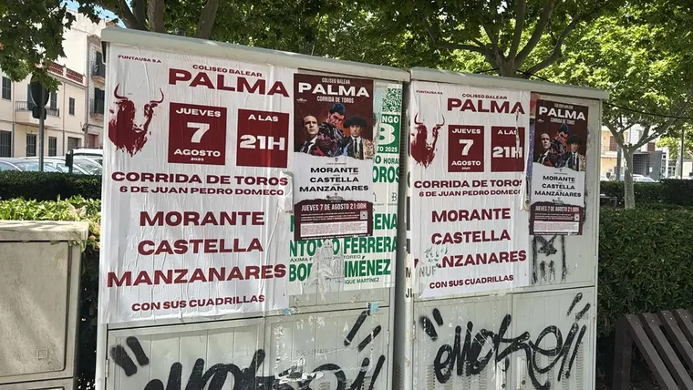 Polémica en Palma: Casa Matilla cubre los carteles de Inca y desata críticas en el mundo taurino
