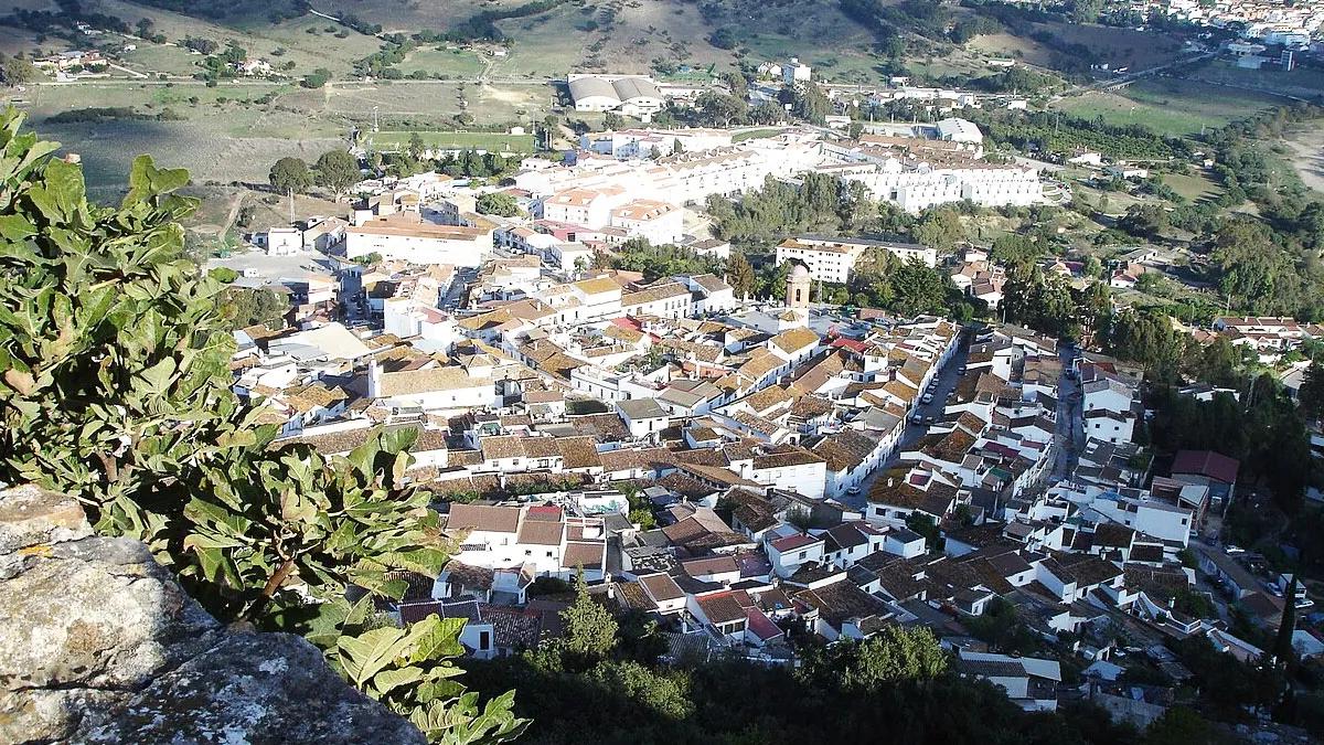 Vista desde un monte de Jimena de la Frontera.