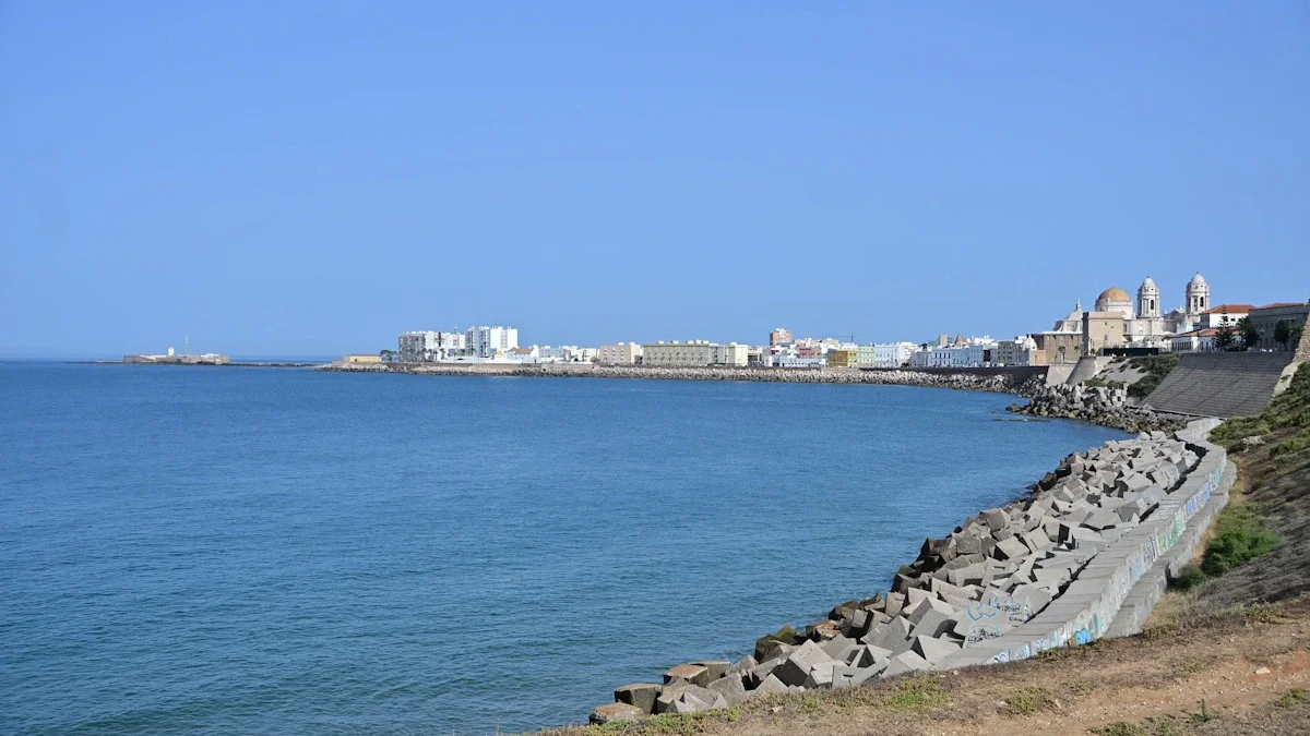 Vista del Campo del Sur desde Santa María del Mar