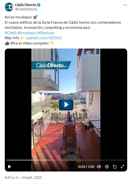 Así es por dentro la Zona Base Incubazul de la Zona Franca de Cádiz