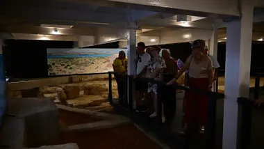 La Casa de Obispo durante estos días de Cadiz Romana.