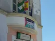 El IES Columela responde con un mural de Palestina en su fachada tras las amenazas y la orden de retirar las banderas