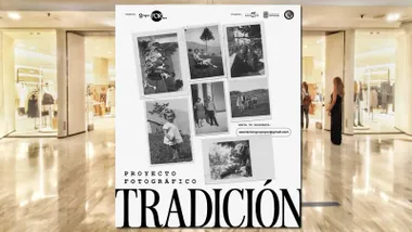 Cartel de la exposición "Tradición" en el C.C. Bahía Sur.