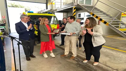 El Consorcio de Bomberos de Cádiz despide al que ha sido jefe del parque de Conil durante 17 años