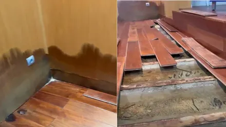 Suelos rotos y humedades en el Ayuntamiento de El Puerto de Santa María