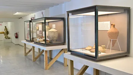 restos romanos en la exposición