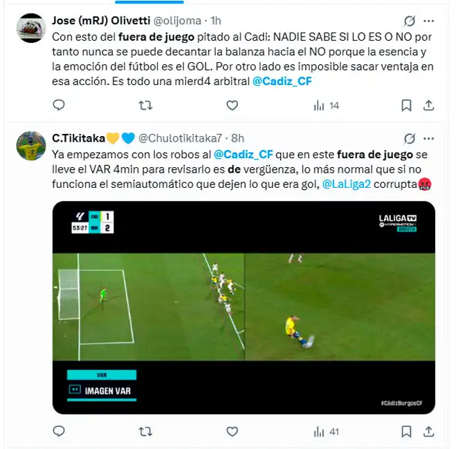 El gol anulado a Kovacevic enciende al cadismo: el fuera de juego semiautomático “no iba”, según el árbitro