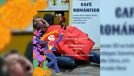 Cartel de la obra "Descerebrados" en Chiclana.