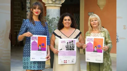 Presentación del evento con las protagonistas del mismo en Rota.