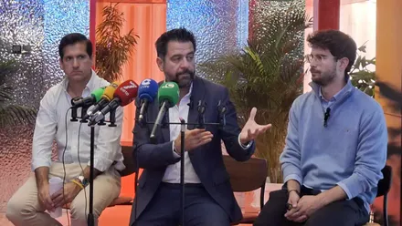 El delegado especial de la Zona Franca de Cádiz, Fran González, en un reciente acto del Consorcio.