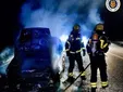 Incendio de un vehículo en la AP-4 moviliza a los Bomberos de El Puerto