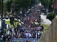 Miles de personas protagonizan en Cádiz una multitudinaria manifestación en apoyo a Palestina