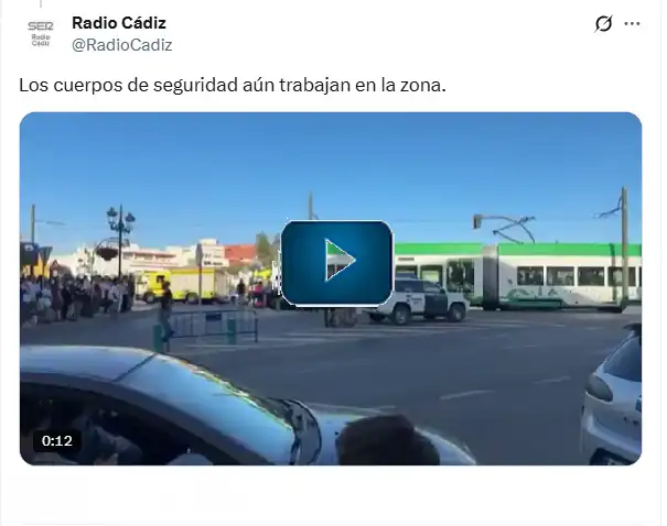 Nuevo accidente entre el tranvía y un turismo en Chiclana
