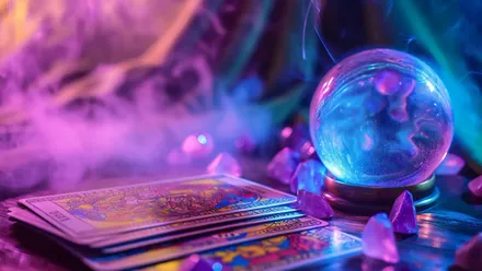 Preparando las cartas del tarot