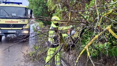 Balance de actuaciones de los Bomberos de la provincia de Cádiz durante la borrasca Claudia