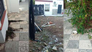 Tres imágenes que muestran el deterioro del Casco Antiguo de Barbate.