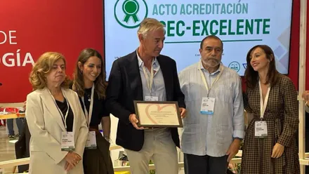 Posado de los responsables del servicio cardiológico del Hospital de Puerto Real.