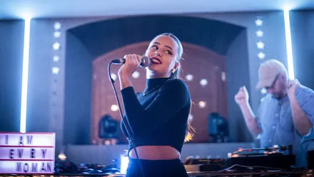 Mara Romero en una edicion anterior de la fiesta funk 'I´m every woman'.