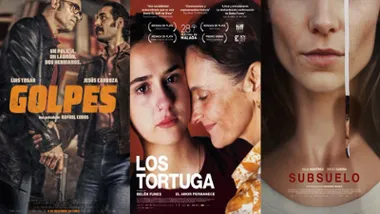 Diferentes carteleras de cine.