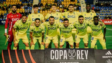 Once del Cádiz CF que eliminó en la primera eliminatoria de Copa del Rey al UCAM Murcia