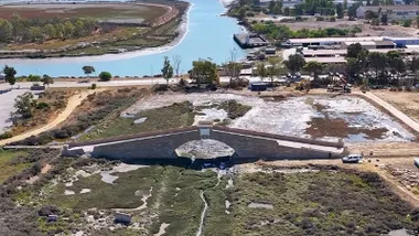 Estado del rehabilitado Puente de Ureña en San Fernando.