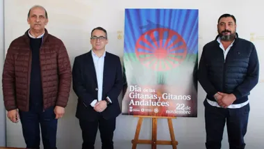 Francis Salado junto a Ramón Izquierdo y Luis de los Reyes.