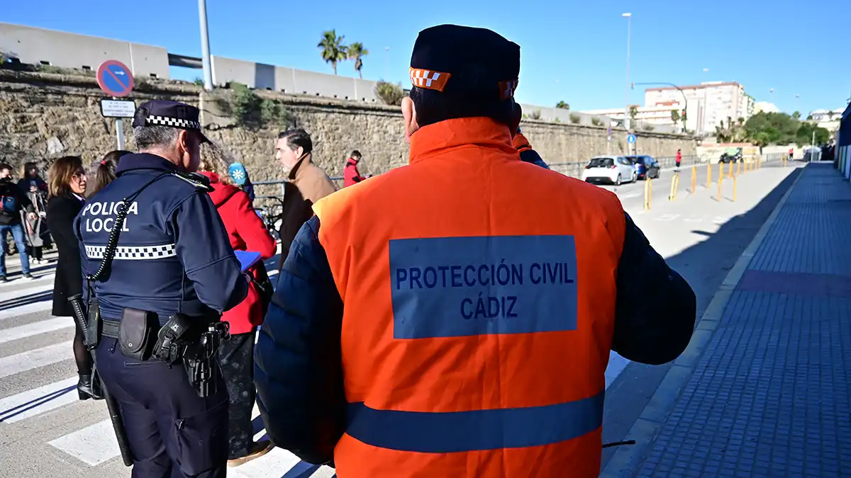 Imagen del último simulacro de maremoto que se celenró en Cádiz. Foto: Eulogio García.