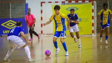 Imagen del último encuentro del Virgili, ante el Melilla Ciudad del Deporte.