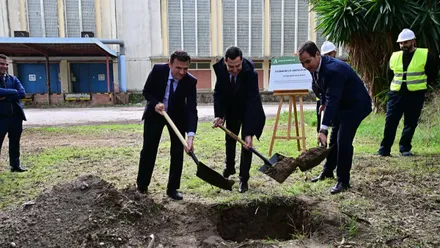 Acto de colocación de la primera piedra en la Ciudad de la Justicia de Cádiz. Foto: Eulogio Garcia