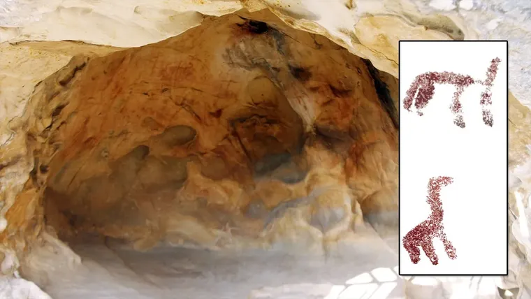 Cueva de Atlanterra y figuras.