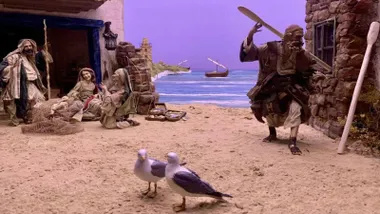 Belén en Rota que destaca por el toque marinero evocación de Rota.