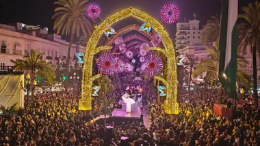 Imagen de 'El Bosque Mágico' en el día de su encendido. Foto: Eulogio Garcia.