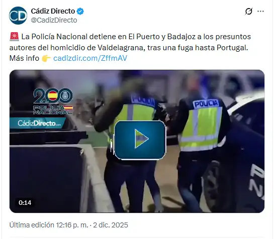 La Policía Nacional detiene a los presuntos autores del homicidio de una mujer de 71 años en Valdelagrana