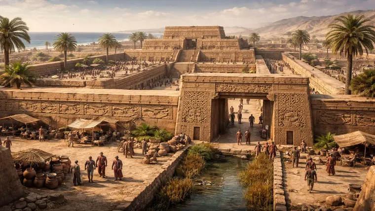 Diferentes muros y accesos, entradas, a la ciudad de Chan Chan.