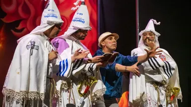 El Cuarteto del Gago abrirá los actos en Rota, momento de su interpretación en el teatro.