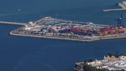 Vista áerea del Paseo Pery Junquera y parte de la Alameda. Foto: APBC.