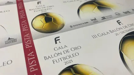 Invitaciones de la Gala del Balón de Oro Futboleo. Foto: facebook Futboleo.