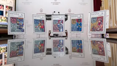 Los sellos presentados en el Ayuntamiento.