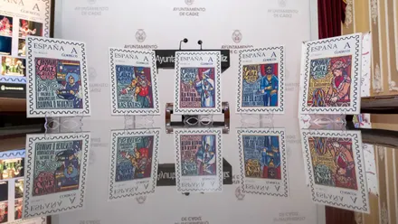 Los sellos presentados en el Ayuntamiento.