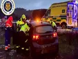Grave accidente en la entrada de Medina Sidonia, una joven atrapada tras salirse de la vía en la A-390